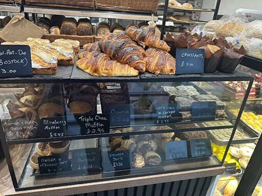  crust aberdeen display pastries